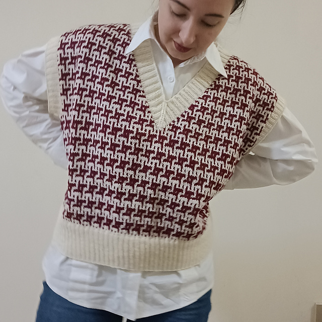 Ravelry: Hashtag mosaic vest pattern by Svetlana Pakhomova