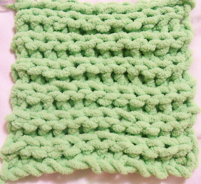 Faux Knit Wash Cloth