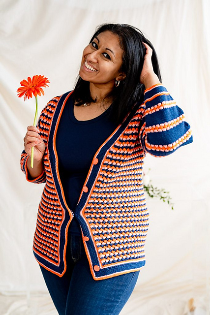 SueAnne Star Stitch Cardigan