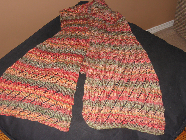 Painted Pleats Scarf
