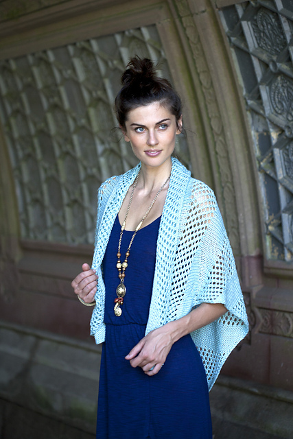 WORK+SHELTER Lace Striped Shawl
