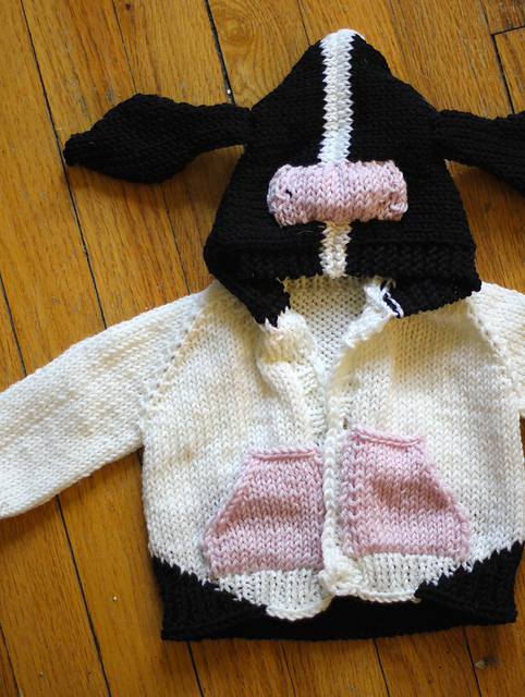 Little Cow Baby Sweater
