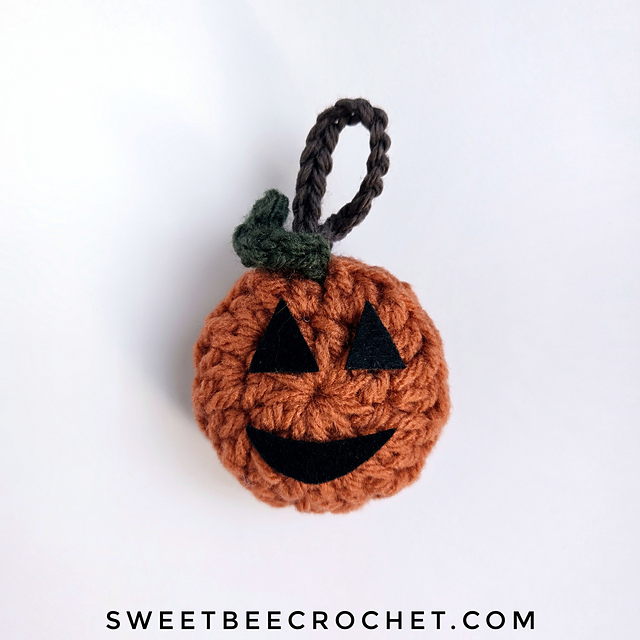 Lil' Crochet Jack-o-Lantern