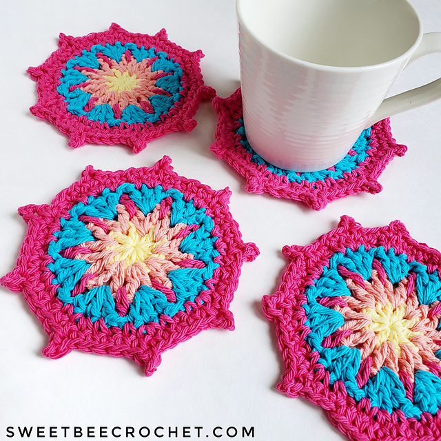 Picot Points Coaster