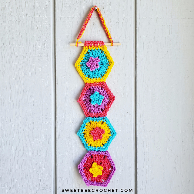 Hexie Flower Wall Hanging