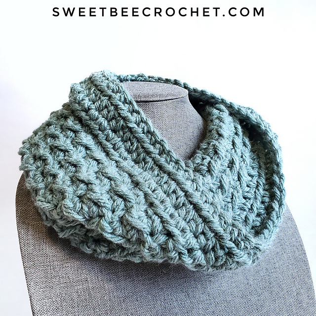 Scarf Pattern One Skein Knit Cowl Free Pattern Easy Crochet Cowl