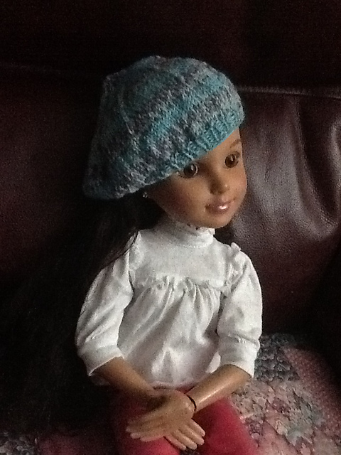 Simple Beret for 18 inch slim BFC Ink dolls