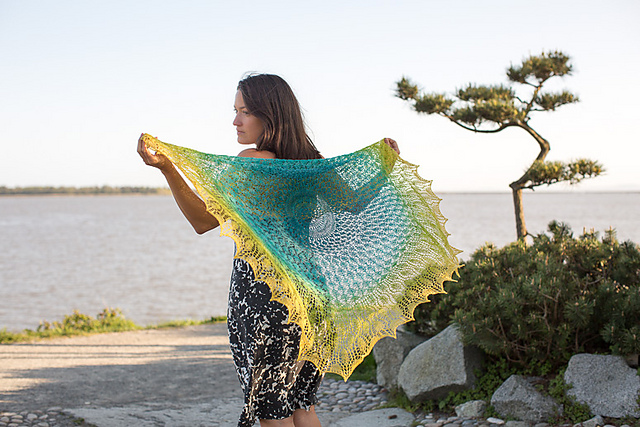 Summer Garden Pi Shawl