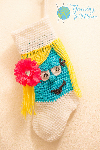 Smurfette Stocking FEATURES ONLY