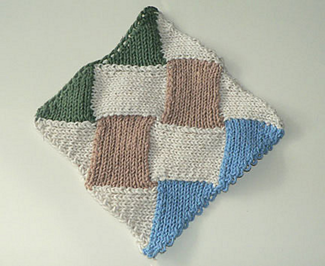 Entrelac Dishcloth