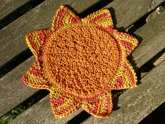 Sunflower Power Dishcloth