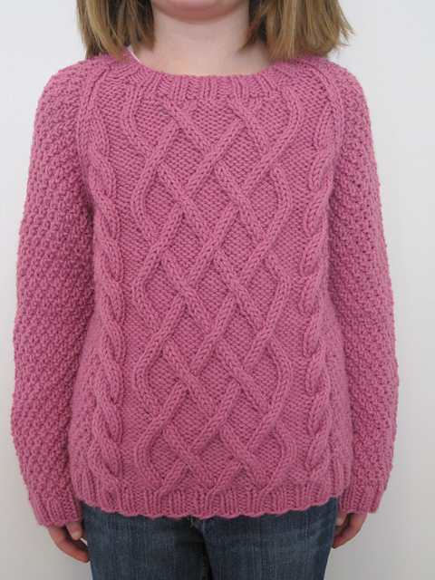 Cabled Sweater and Hat