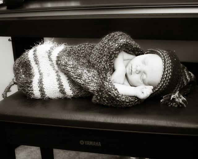 Brandi's Snugglie Cocoon and Hat