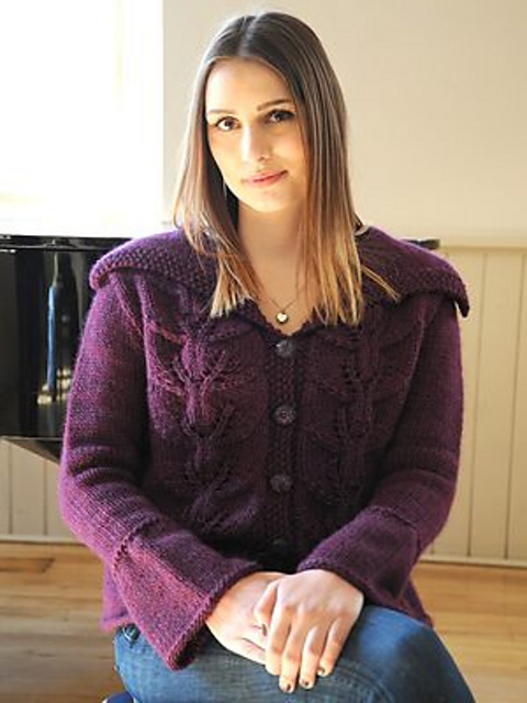 Leaf Panel Jacket in Mirasol Sulka