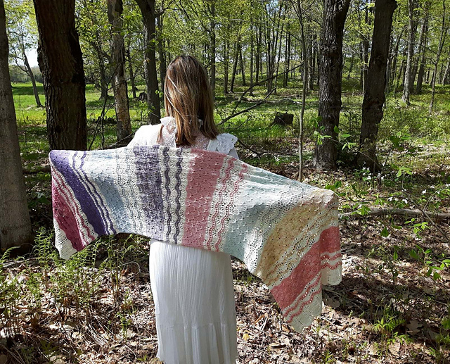 A Group Of Eight Wildflowers Shawl