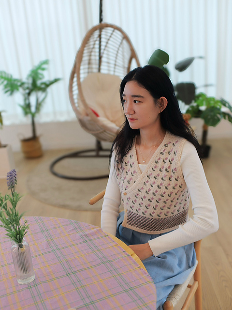 Lilac wrap vest
