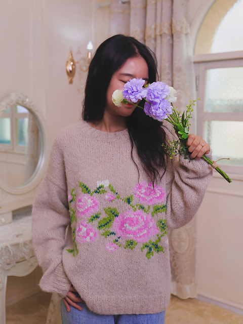 Tapestry Rose Sweater