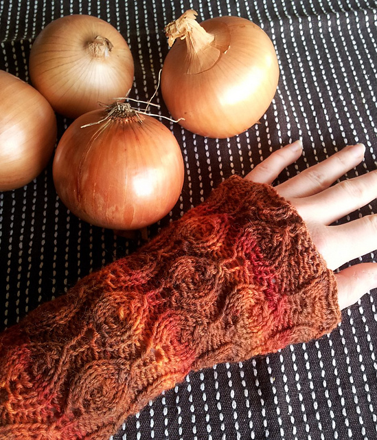 Onion Market Wrist Warmers