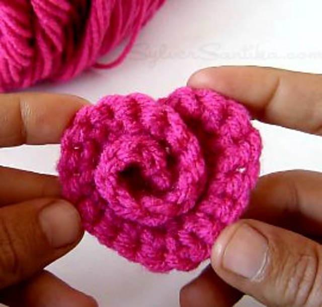 Spiral Rose Heart
