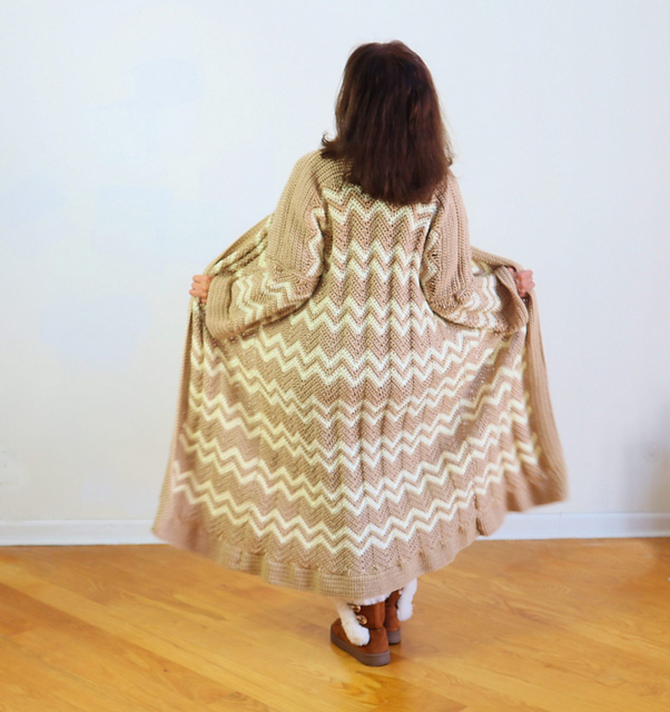 Chevron Long Coat