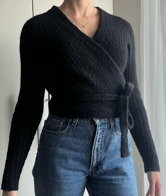 Ballet wrap cardigan