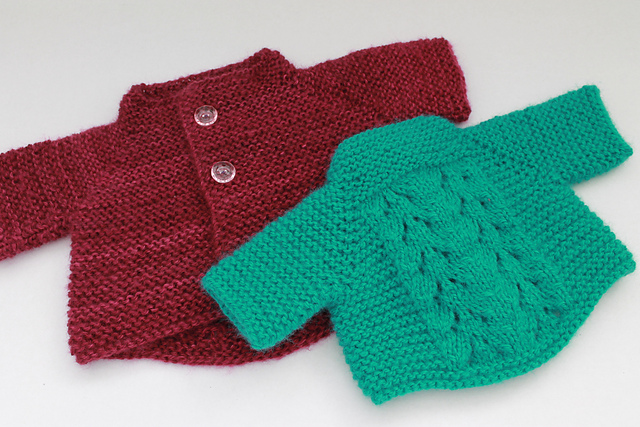 Top-Down Baby Short Cardigan
