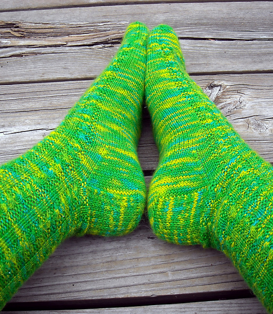 "So Twisted" Cable Socks