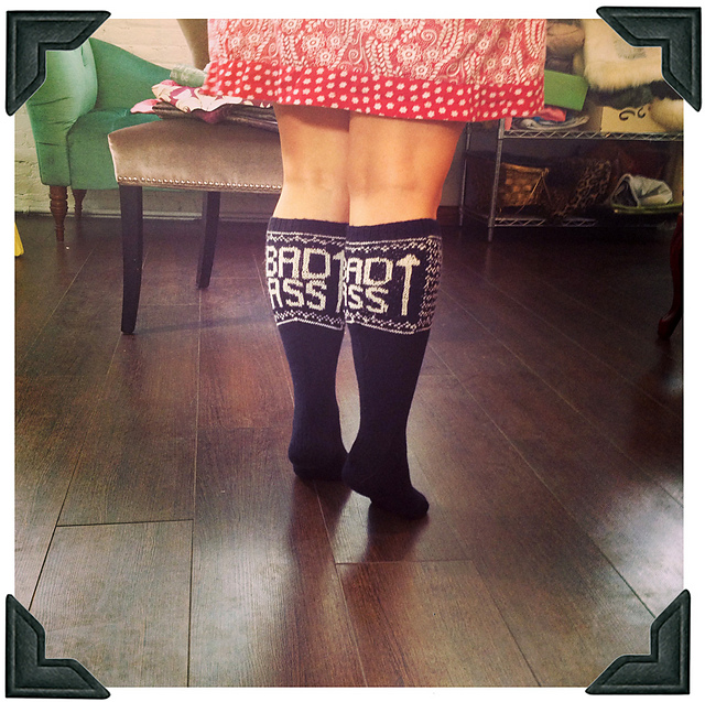 Bad Ass Knee High Socks