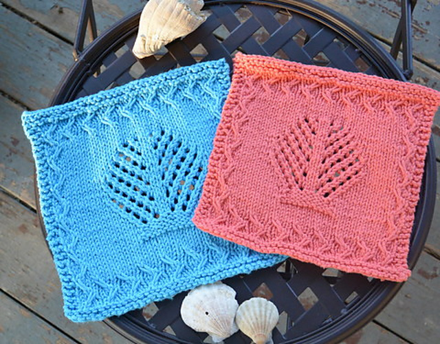 Shell Lace Washcloth