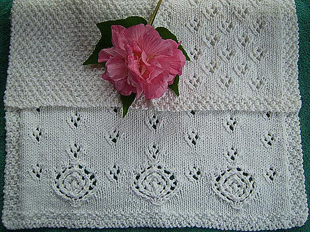 Raindrops on Roses Bath Set - Towel and washcloths