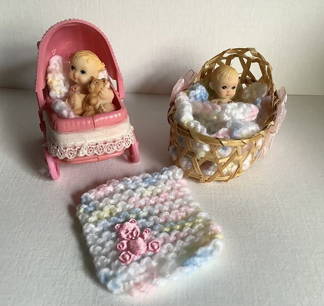 Dolls House Crib Bedding