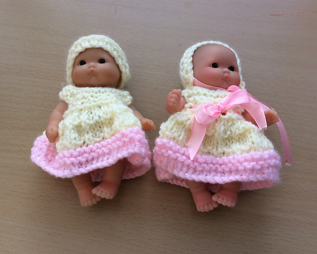 Easter Outfit for 5" Baby Doll