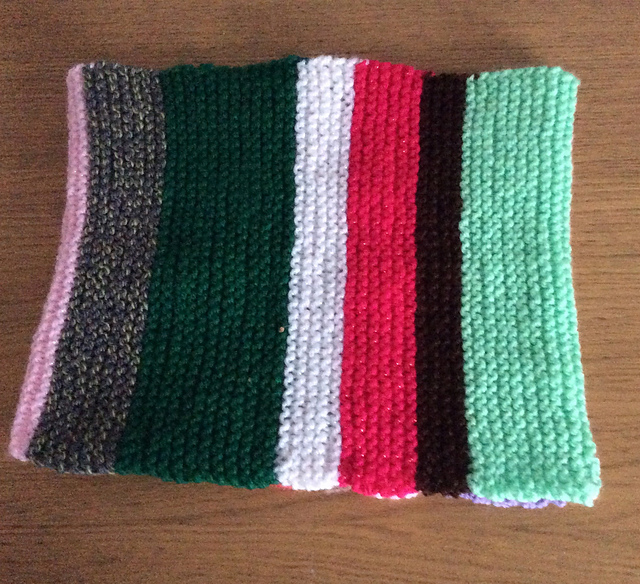 Multi Coloured Cowl Scarf