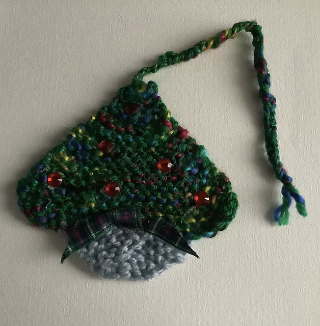 Trailing Christmas Tree Bookmark