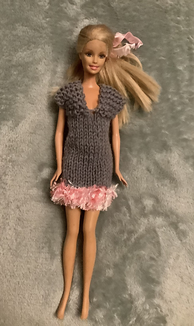 Barbie In Grey Dress