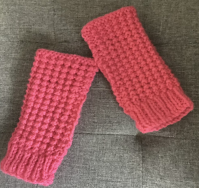 Rose Fingerless Mitts