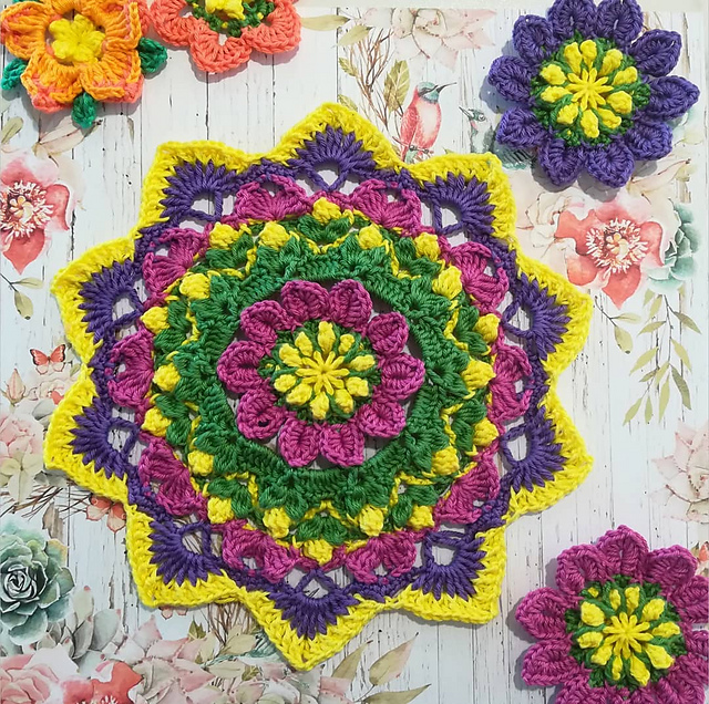 African Daisy Mandala