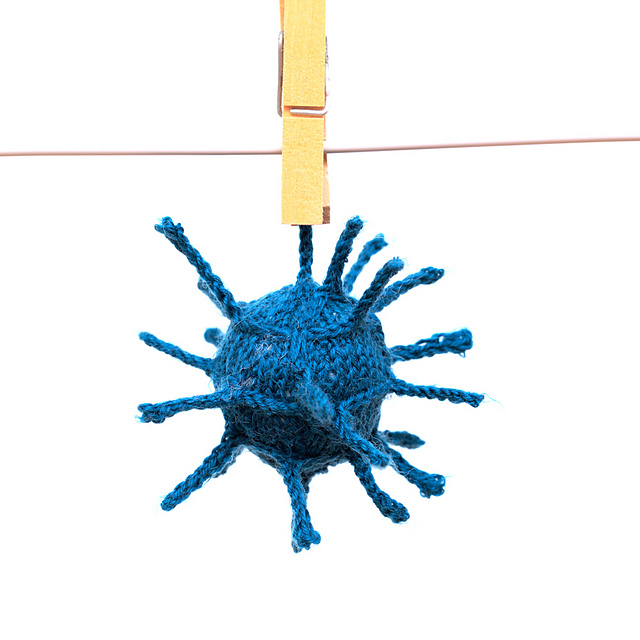 Fearsome coronavirus ball