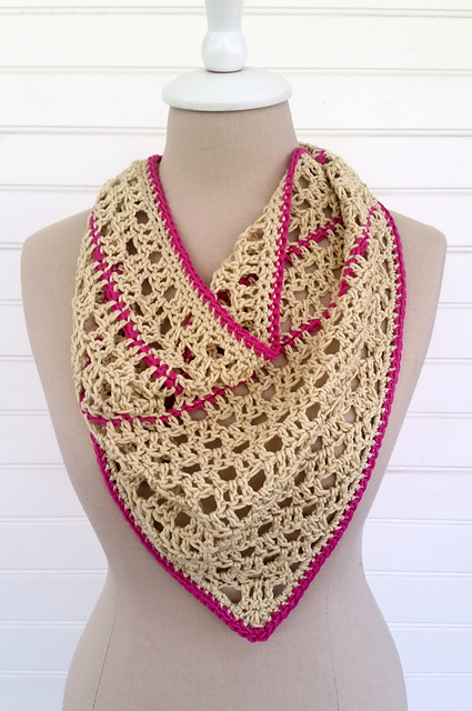 Pinstripe Bandana Scarf