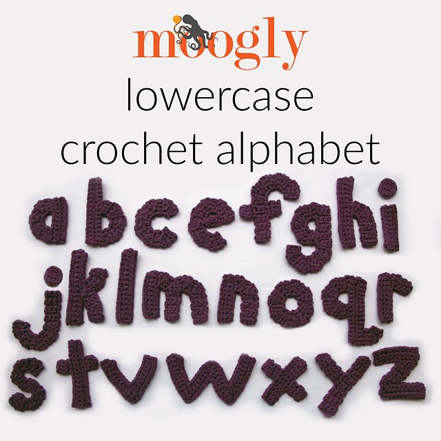 Moogly Crochet Lowercase Alphabet