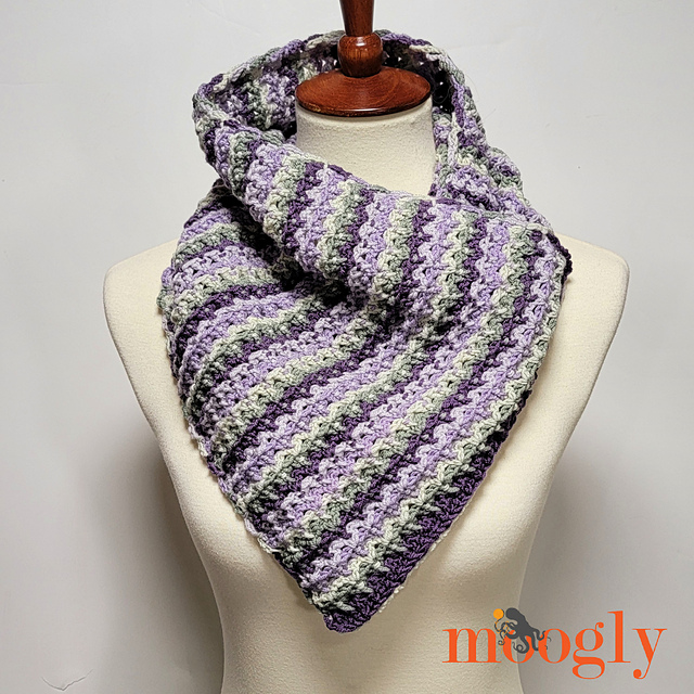 Ridgeline Stripes Crochet Cowl