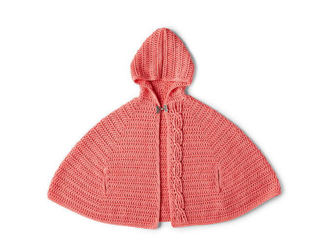 Girl's Chic Hooded Capelet