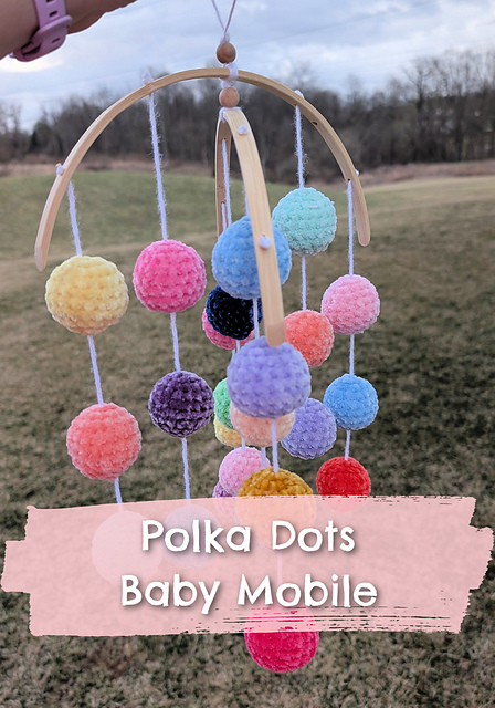 Polka Dots Baby Mobile