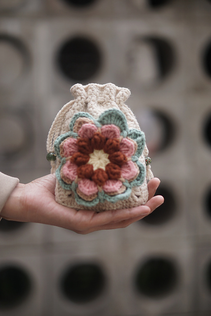 Crochet Lotus Granny Square