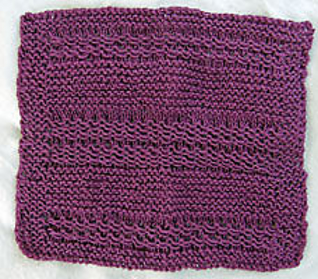 Loopy Loop Garter Washcloth