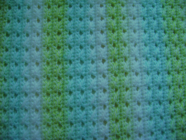 Dc with a Twist Baby Blanket