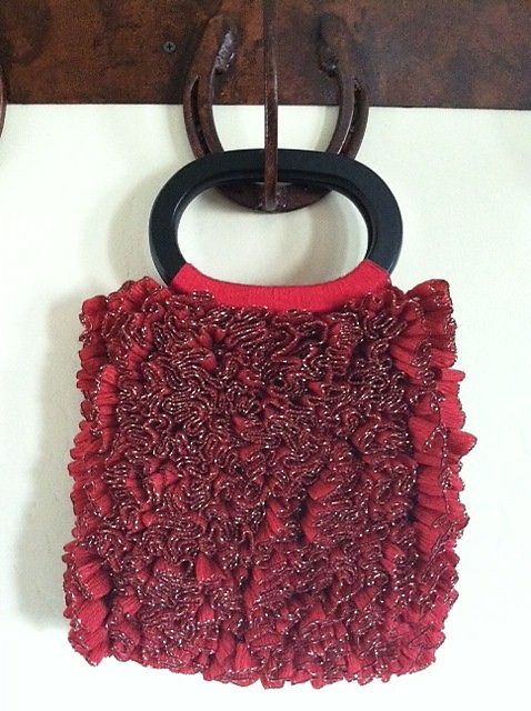 Ruby Ribbon Candy Purse
