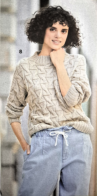 # 08 Pulli im Struktur-Zopfmuster