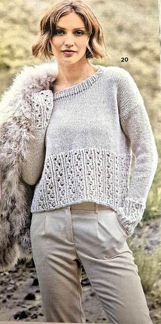 # 20 Pullover mit Ajourbund