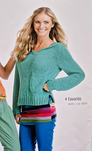 S8481 Pulli mit Kapuze
